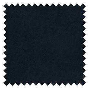 Canapé d’angle BILLUND avec méridienne Velours Sadia: Bleu foncé - Méridienne courte à gauche (vue de face) - Hêtre clair