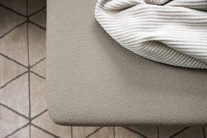 Divano con chaise longue BILLUND Tessuto Bouclé Eurona: Grigio - Longchair preimpostata a destra - Faggio scuro