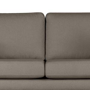 Divano con chaise longue BILLUND Tessuto Bouclé Eurona: Grigio - Longchair preimpostata a destra - Faggio chiara