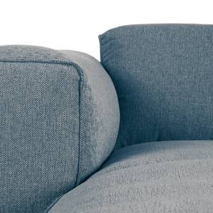 Divano angolare a 3 posti HUDSON Tessuto Saia: blu jeans - Larghezza: 251 cm - Longchair preimpostata a sinistra