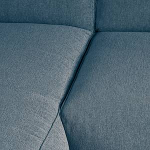 Divano angolare a 3 posti HUDSON Tessuto Saia: blu jeans - Larghezza: 251 cm - Longchair preimpostata a sinistra