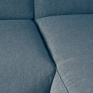 Ecksofa HUDSON 3-Sitzer mit Longchair Webstoff Saia: Denim - Breite: 251 cm - Longchair davorstehend rechts