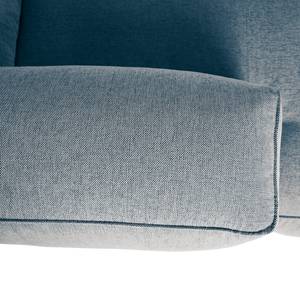 Ecksofa HUDSON 3-Sitzer mit Longchair Webstoff Saia: Denim - Breite: 284 cm - Longchair davorstehend links