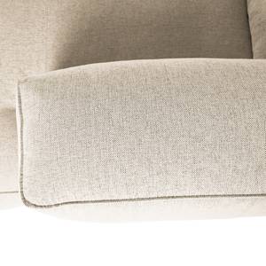 Divano angolare a 3 posti HUDSON Tessuto Saia: beige - Larghezza: 317 cm - Longchair preimpostata a destra