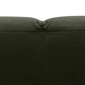 Canapé d’angle 3 places HUDSON récamière Tissu Saia: Gris vert chiné - Méridienne courte à gauche (vue de face)