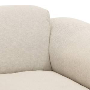 Ecksofa HUDSON 3-Sitzer mit Longchair Webstoff Saia: Beige - Breite: 317 cm - Longchair davorstehend links