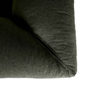 Canapé panoramique HUDSON Tissu Saia: Gris vert chiné - Méridienne courte à droite / longue à gauche (vue de face)