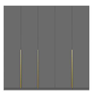 Drehtürenschrank KiYDOO Glam Graumetallic - Breite: 225 cm - Comfort - Gold