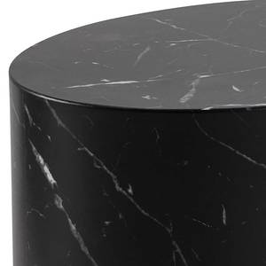 Bouts de canapé Hoya - Lot de 2 Imitation marbre noir