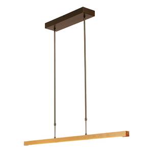 Hanglamp Real 3 gepoedercoat staal - goudkleurig / zwart - 3-flammig - Breedte: 100 cm