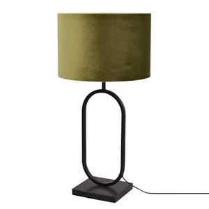 Lampe Rico Acier thermopoudré / Velours - 1 ampoule - Vert / Noir - 37 x 73 cm