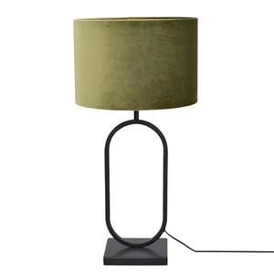 Lampe Rico Acier thermopoudré / Velours - 1 ampoule - Vert / Noir - 37 x 73 cm