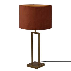 Lampe Veneto Acier thermopoudré / Velours - 1 ampoule - Doré / Laiton - 37 x 68 cm