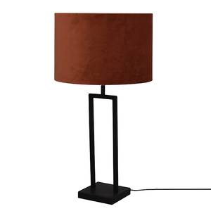 Lampe Veneto Acier thermopoudré / Velours - 1 ampoule - Cuivre / Noir - 37 x 68 cm