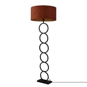 Lampadaire Capri I Acier / Velours - 1 ampoule - Cuivre / Noir