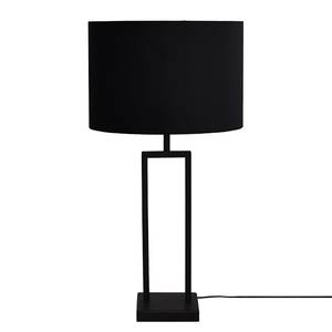 Lampe Veneto Acier thermopoudré / Velours - 1 ampoule - Noir / Doré - 37 x 68 cm