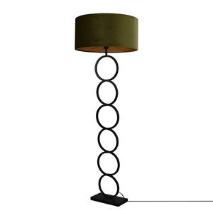 Lampadaire Capri I Acier / Velours - 1 ampoule - Vert / Noir