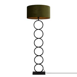 Lampadaire Capri I Acier / Velours - 1 ampoule - Vert / Noir