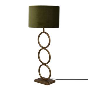 Lampe Capri Acier / Velours - 1 ampoule - Vert / Doré - Hauteur : 92 cm