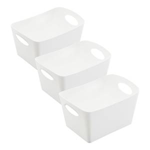 Paniers de rangement BOXXX S - Lot de 3 Polypropylène - Blanc