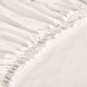 Drap-housse Vario-Stretch Jersey - Blanc laine - 90 x 200 cm