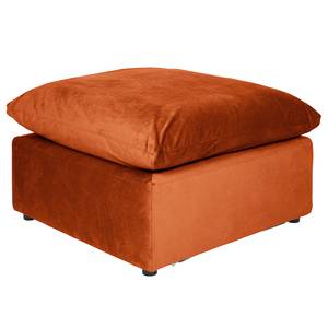 Polsterhocker Nizza Buche / Polyester - Kupfer - 84 x 84 cm