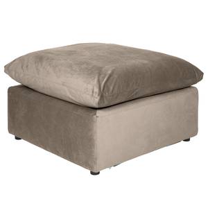 Polsterhocker Nizza Buche / Polyester - Taupe - 102 x 102 cm