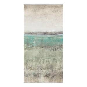 Tapis en vinyle Horizon turquoise I Vinyle / Polyester - 100 x 200 cm