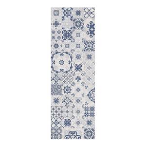 Vinyl vloerkleed Keramiektegels Agadir Vinyl/polyester - Blauw - 30 x 90 cm