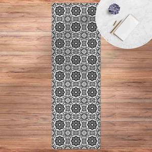 Tapis en vinyle carrelage Florale Vinyle / Polyester - 80 x 240 cm