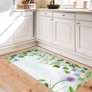 Tapis en vinyle Herbes et bourgeons Vinyle / Polyester - 200 x 100 cm