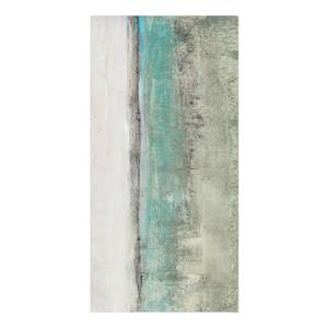 Tapis en vinyle Horizon turquoise I Vinyle / Polyester - 160 x 80 cm