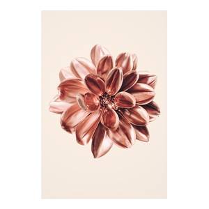 Vinylteppich Dahlie Rosegold Metallic Vinyl / Polyester - 100 x 150 cm