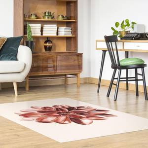 Vinylteppich Dahlie Rosegold Metallic Vinyl / Polyester - 100 x 150 cm