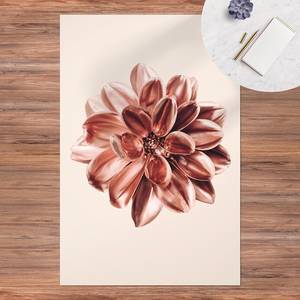 Vinylteppich Dahlie Rosegold Metallic Vinyl / Polyester - 100 x 150 cm