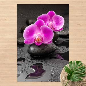Vinyl vloerkleed Orchideebloemen Stenen Vinyl/polyester - 100 x 150 cm