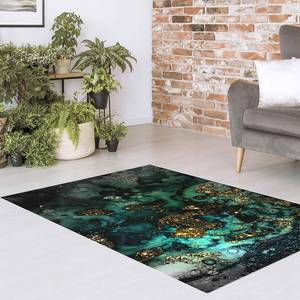 Tapis en vinyle Île déserte dorée Vinyle / Polyester - 140 x 210 cm