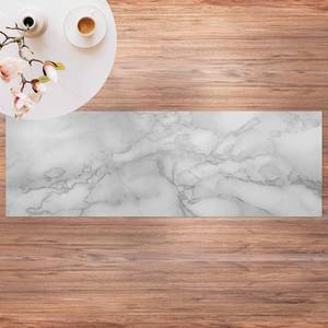Tappeto cucina vinile PVC piastrella marmo lucido 50x190 beige - HOMESTIQUE