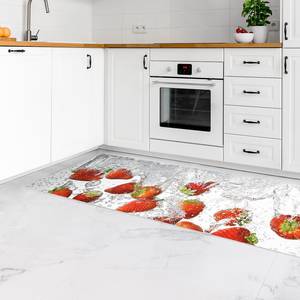 Tappeto Fragole fresche Vinile / Poliestere - 240 x 80 cm