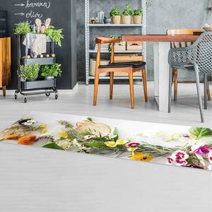 Tapis en vinyle Herbes et Fleurs Vinyle / Polyester - 240 x 80 cm