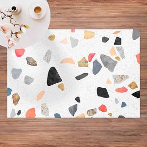 Tapis vinyle Terrazzo et pépites d’or Vinyle / Polyester - 180 x 120 cm