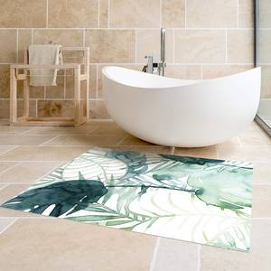 Vinylteppich Palmwedel in Wasserfarbe II Vinyl / Polyester - 120 x 160 cm