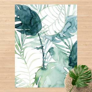 Vinylteppich Palmwedel in Wasserfarbe II Vinyl / Polyester - 120 x 160 cm