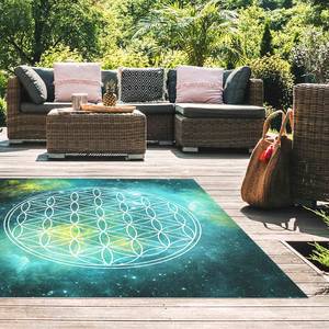 Tapis en vinyle Fleur de vie Vinyle / Polyester - 140 x 140 cm