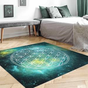 Tapis en vinyle Fleur de vie Vinyle / Polyester - 140 x 140 cm