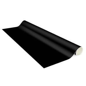 Vinylteppich Tiefschwarz Vinyl / Polyester - 140 x 140 cm