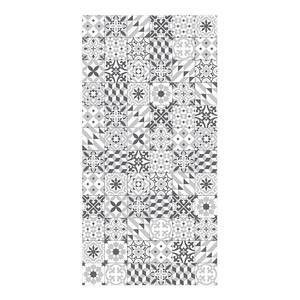 Tappeto Mix di motivi geometrici Vinile / Poliestere - Grigio - 80 x 160 cm