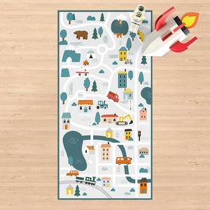 Tapis en vinyle Petite ville Vinyle / Polyester - 100 x 200 cm