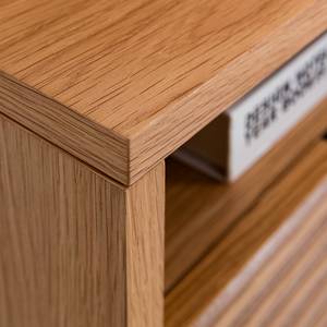 Table de chevet KNIVS Plaqué bois véritable - Chêne