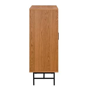 Buffet KNIVS 2 portes Plaqué bois véritable - Chêne